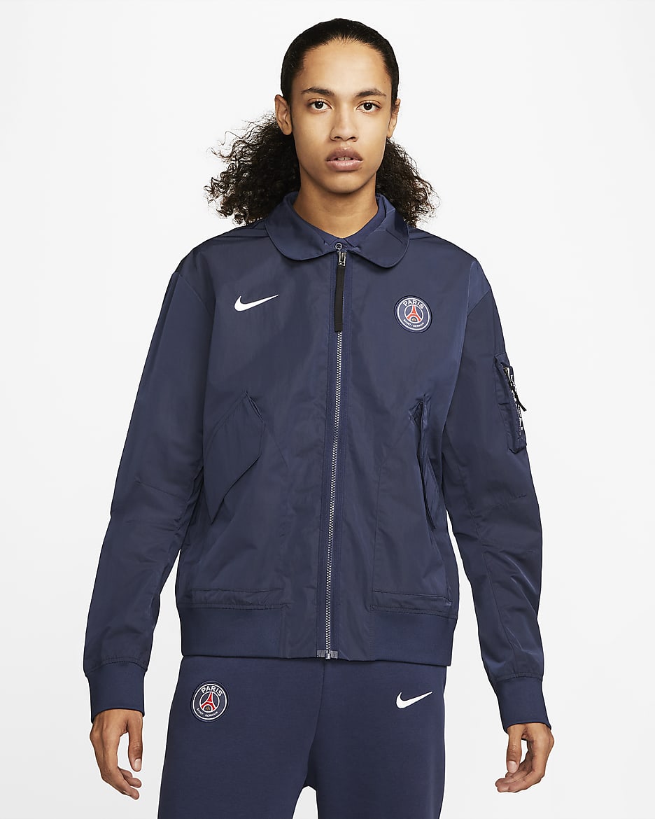 Paris Saint Germain Men s Unlined Bomber Jacket. Nike